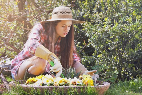 Professional landscapers creating stunning Mayfair gardens